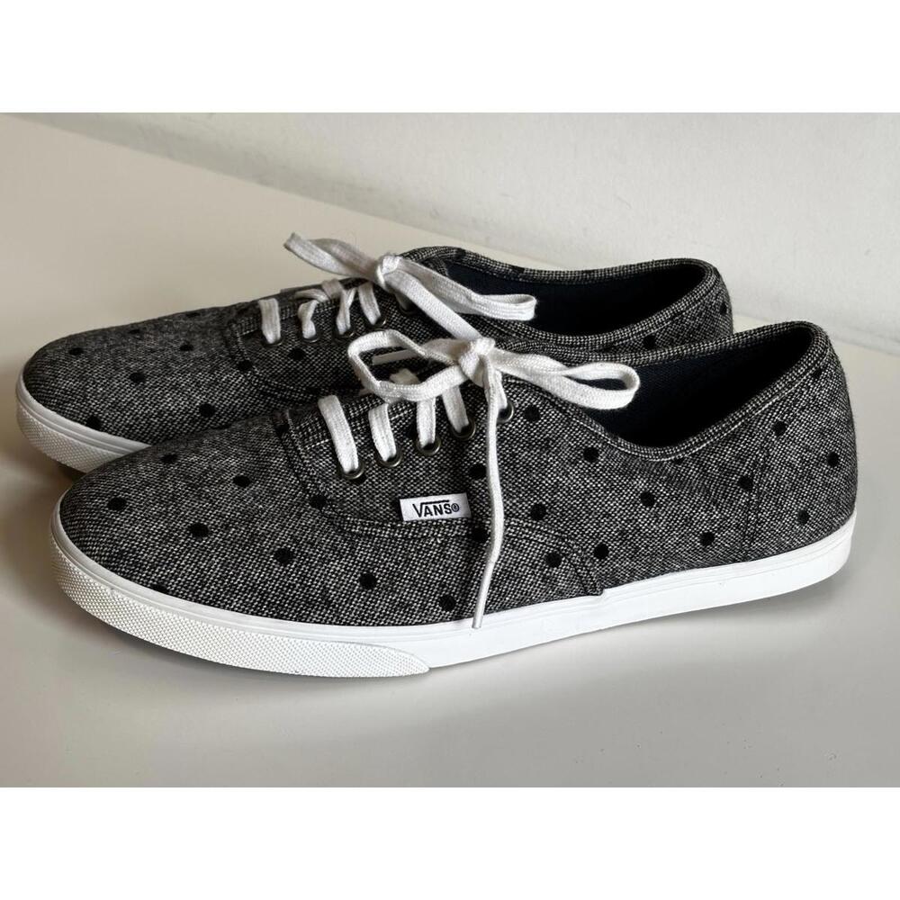 Vans Off the Wall Women’s Shoes Size 9.5 – Gray Polka Dots – Preowned Cute